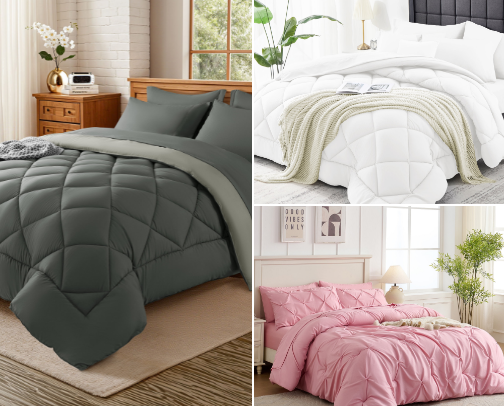 Coordinated Bedding Solution and to be Comforted cover photo collage