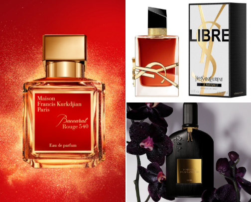 Feminine perfumes 🥀 cover photo collage