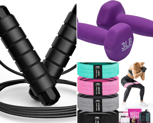 Best At-Home Workout Equipment for Beginners cover photo collage