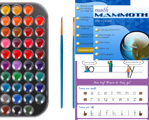 Homeschooling Supplies ✏️ cover photo collage