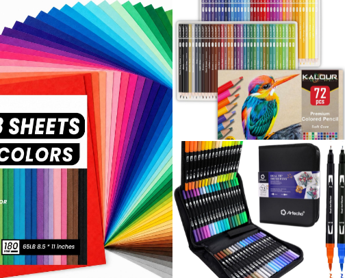 Art Supplies for Kids By Amzon cover photo collage