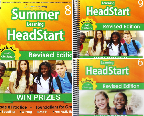 PDF Free - Summer Learning HeadStart, Grade 6 to 7: Fun Activities Plus Math, Reading, and Language Workbooks: Bridge to Success with Common Core Aligned ... (Summer Learning HeadStart by Lumos Learning) Workbook Picks cover photo collage