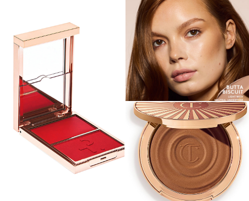 Favorite beauty items cover photo collage