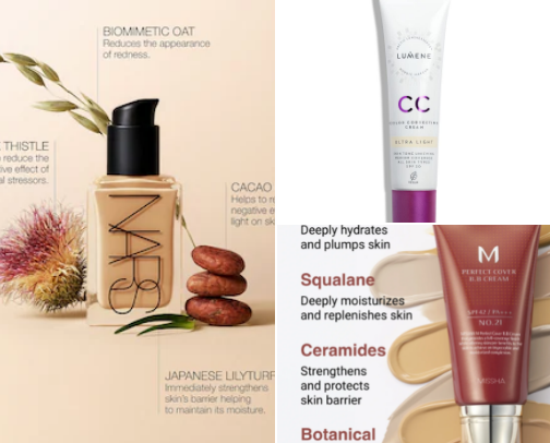 My holy grail Foundation products for 40+ dry, mature skin cover photo collage