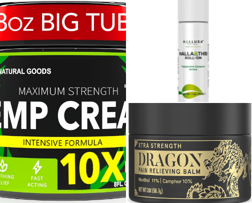 Pain relief recommendations cover photo collage