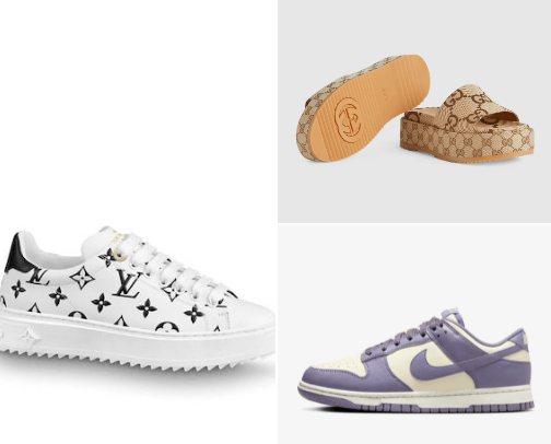 Shoes cover photo collage