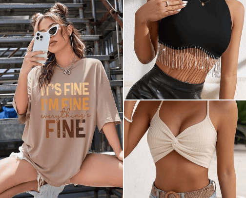 T-shirts cover photo collage