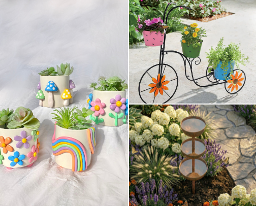 Cute Backyard Makeover Under Budget 🌼 cover photo collage