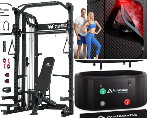 Fitness and Wellness For Your  Home Gym cover photo collage