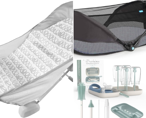 Baby Must Haves + Travel Tips; as a mom who’s baby has been on 15 flights <12m cover photo collage