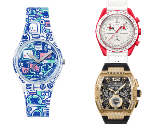 Colorful Luxury Watches I’m Obsessed With Right Now cover photo collage