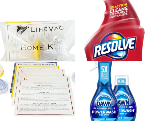 Household necessities cover photo collage