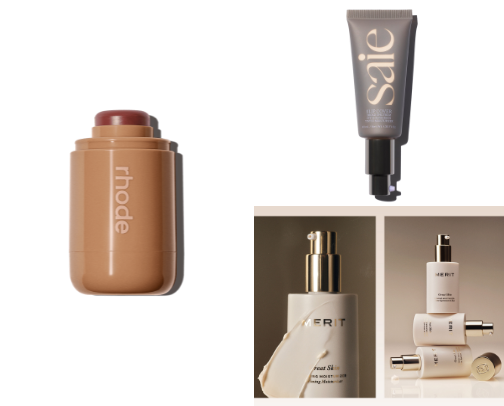 Less it’s more. Makeup edition cover photo collage