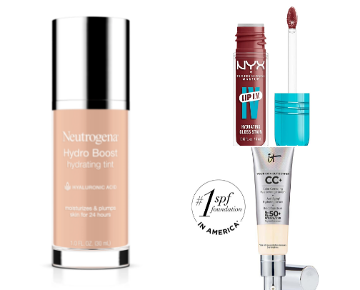 Less it’s more. Makeup edition cover photo collage