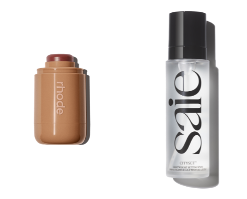 Less it’s more. Makeup edition cover photo collage