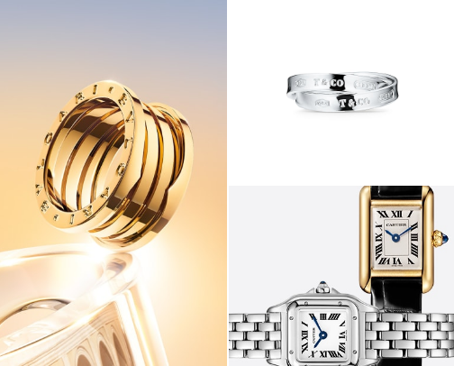 Jewelry collection cover photo collage