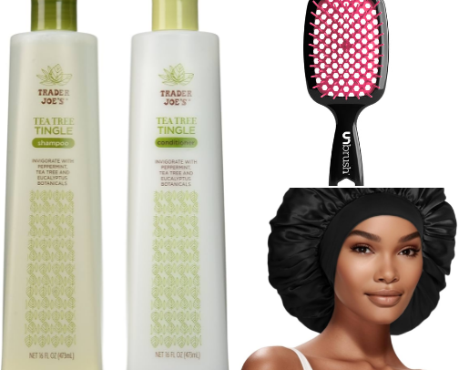 Hair Essentials for Healthy, Shiny Hair 💆🏾‍♀️ cover photo collage
