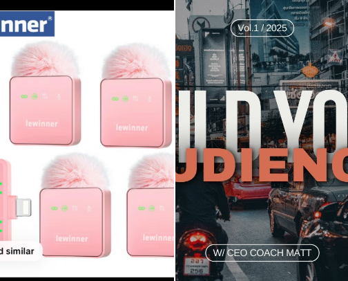 CONTENT CREATOR MUST HAVES cover photo collage