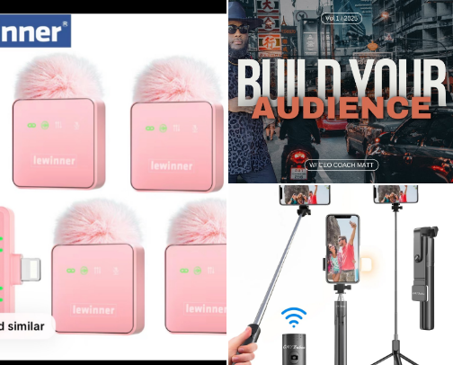 CONTENT CREATOR MUST HAVES cover photo collage