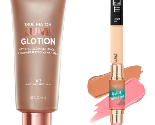 My favorite drugstore makeup products cover photo collage