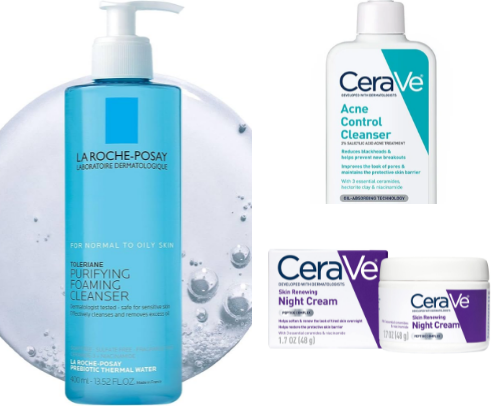 Skin care cover photo collage