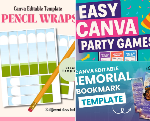 Canva Templates & Tutorials for Teachers, Moms, Creatives, & Solopreneurs cover photo collage