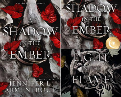 Free PDF - A Shadow in the Ember: Flesh and Fire, Book 1 fan reading guide cover photo collage
