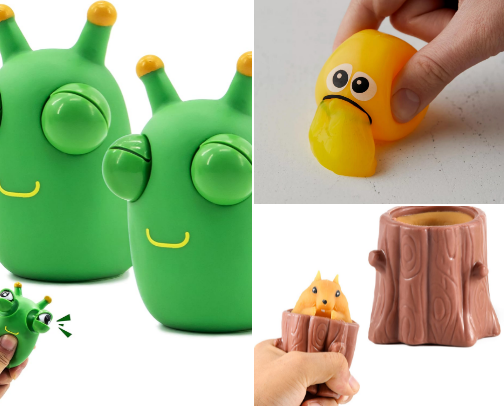 Most Viral and Fun Squeeze Toys Must Have to Relief Your Stress! cover photo collage