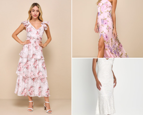 Dresses from Lulu's cover photo collage