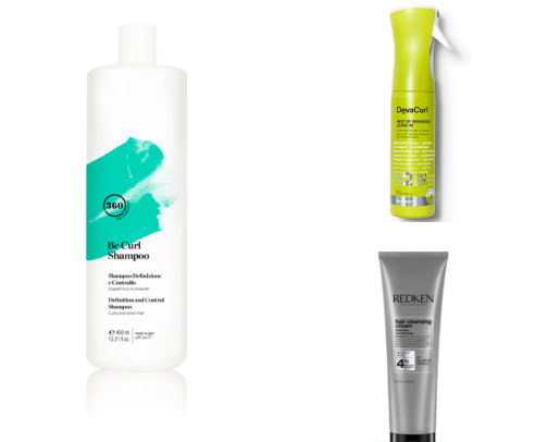 Every day hair care products cover photo collage