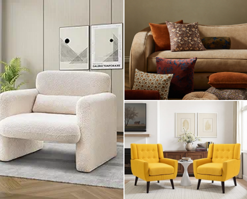 Home Glow Up: Cozy Finds & Designer-Inspired Spaces cover photo collage
