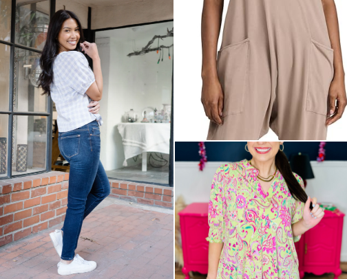 Plus size clothing cover photo collage