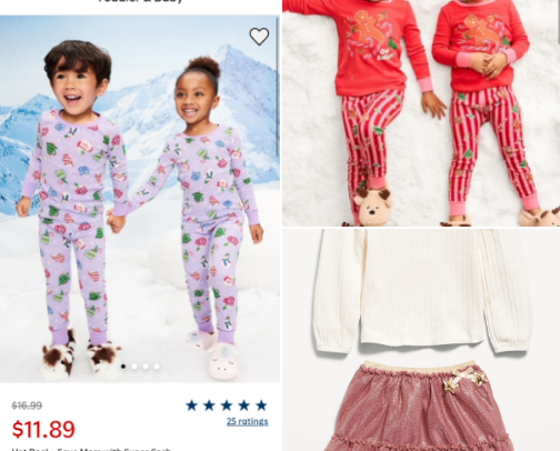 Ho-Ho-Holiday Outfits (Toddler Girl Edition) cover photo collage