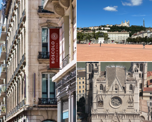 Wandering the City, Seeing the Sights & Finding a Good Place to Stay Lyon, France cover photo collage