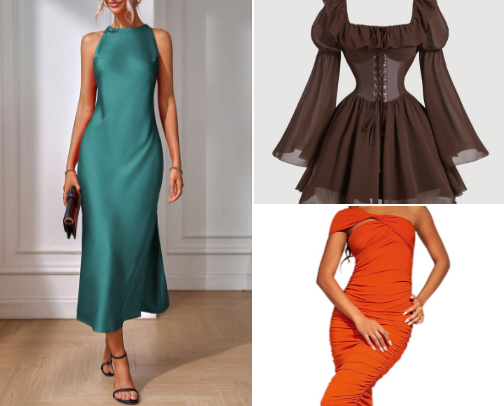 Main Character Energy – Dresses Edition cover photo collage