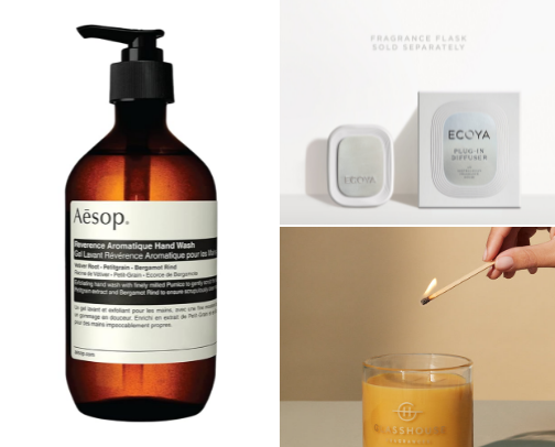 Scents-sational for the Body, Home and Car🕯️ cover photo collage