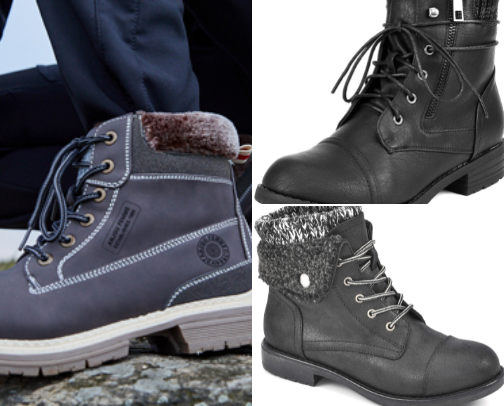 Fall boots cover photo collage