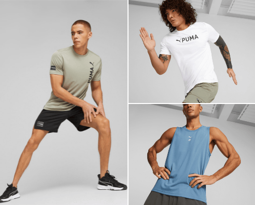 Workout equipment and clothing cover photo collage