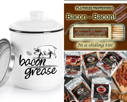 All Things Bacon: From Grease to Gifts cover photo collage