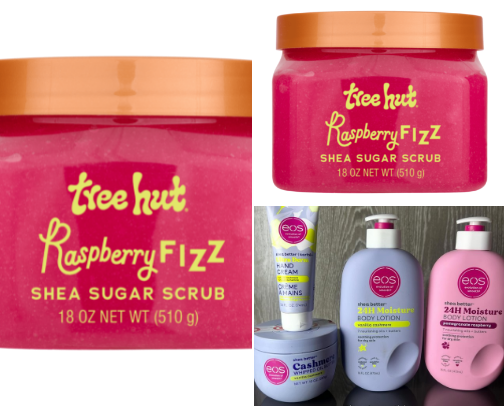 Silky smooth skin A Tree hut Body Scrub cover photo collage