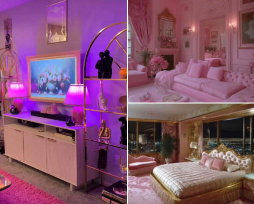 Pink 80s Home Decor 🌸🎱⛲️ cover photo collage