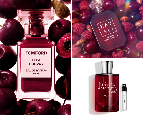 Cherry perfumes 🍒 cover photo collage