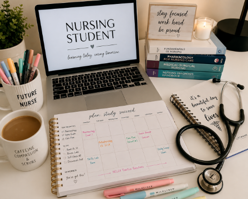 Nursing School Essentials I Actually Use | Class, Clinicals & Study cover photo collage