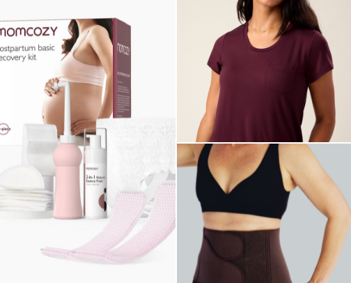 NEW MOM HEALING ESSENTIALS cover photo collage