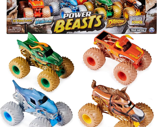Monster toy trucks cover photo collage
