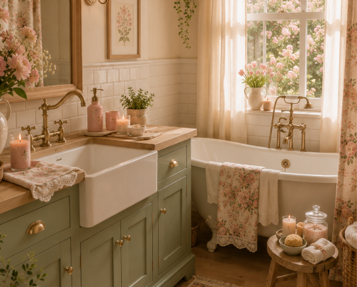 🌸 Bloom Cottage | Shop The bathroom cover photo collage