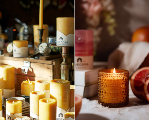 Best non toxic local candles cover photo collage
