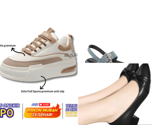 Adorable Women's shoes and bag cover photo collage