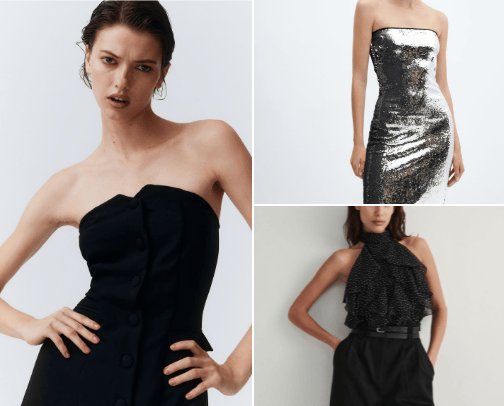 New year outfit cover photo collage