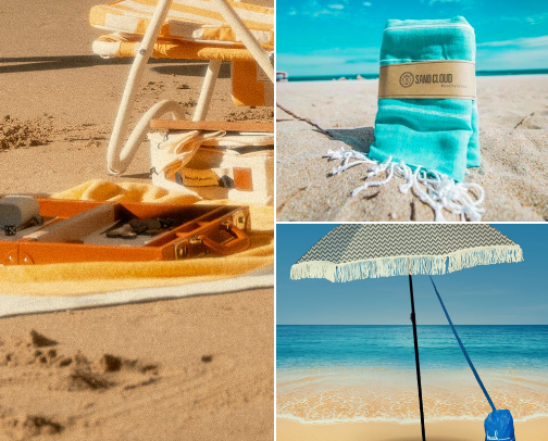 Beach Trip Must Haves cover photo collage